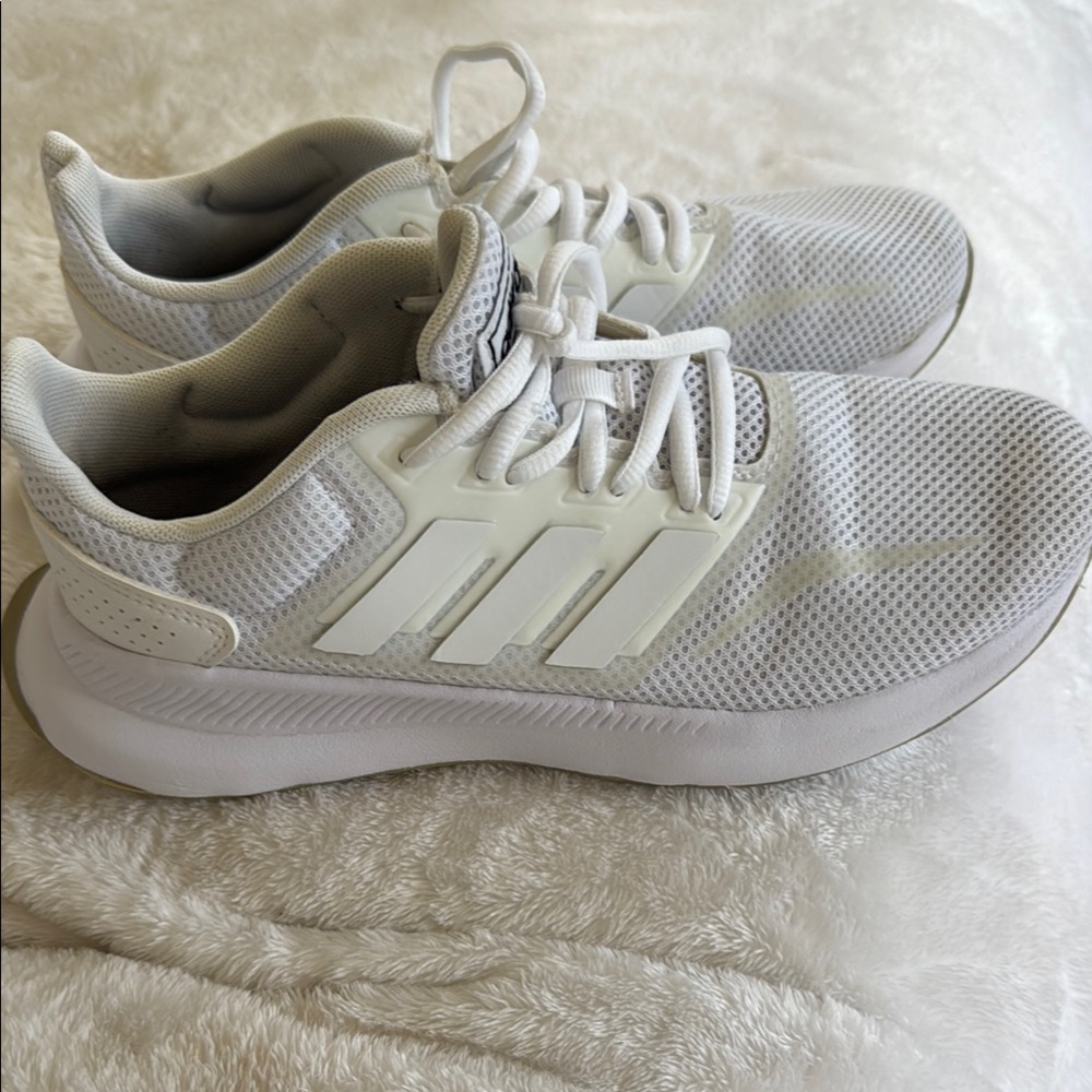 Adidas White Mesh Sneakers
